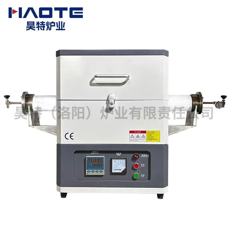 管式爐1200℃管徑100加熱區（qū）300電（diàn）阻（zǔ）絲加熱（rè）新（xīn）配色灰白