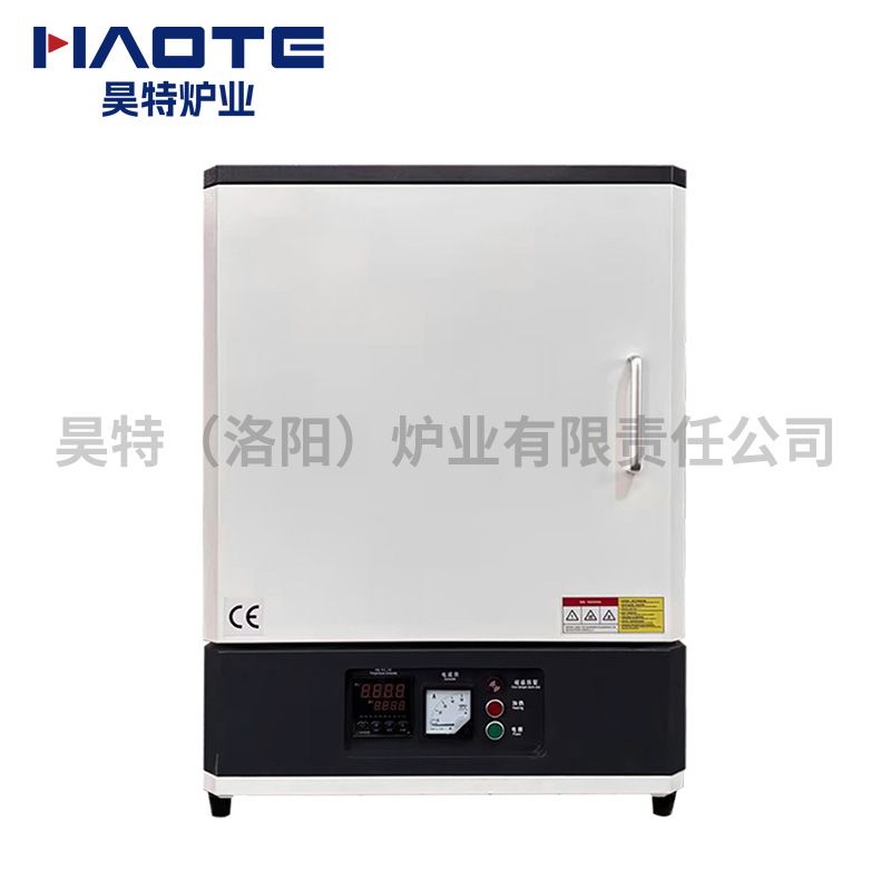 電（diàn）阻絲（sī）加熱1200度馬弗爐400x300x300箱式黑白配色